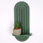 Raft de perete, Evila Originals, Raf268, 40x20x9 cm, Placaj, Verde