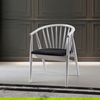 Scaun, Fairfax, Albero50, 55x77x47 cm, Lemn masiv , Alb/Negru