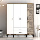 Dulap pentru haine, Hommy Craft, Kumsal STP, 160x47.5x201.4 cm, PAL, Nuc/Alb