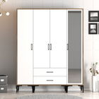 Dulap pentru haine, Hommy Craft, Kumsal STR, 160x47.5x201.4 cm, PAL, Nuc/Alb