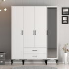 Dulap pentru haine, Hommy Craft, Kumsal STR, 160x47.5x201.4 cm, PAL, Alb