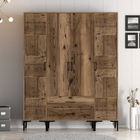 Dulap pentru haine, Hommy Craft, Kumsal PTP, 160x47.5x201.4 cm, PAL, Maro