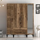 Dulap pentru haine, Hommy Craft, Kumsal PTR, 160x47.5x201.4 cm, PAL, Maro