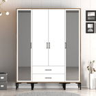 Dulap pentru haine, Hommy Craft, Kumsal RTR, 160x47.5x201.4 cm, PAL, Nuc/Alb
