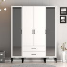 Dulap pentru haine, Hommy Craft, Kumsal RTR, 160x47.5x201.4 cm, PAL, Alb