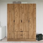 Dulap pentru haine, Miwood, 1600-140, 140x182x45 cm, PAL, Maro