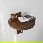 Raft de perete, Neostill, Reve, 35x35 cm, Lemn masiv, Nuc negru