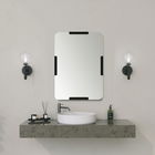 Oglinda decorativa, Neostill, Code Mirror, MDF , Negru