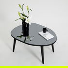 Masuta de cafea, Neostill, Gusto, 75x38x55 cm, Sticla temperata , Negru / Fume