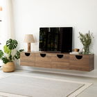 Comoda TV, Neostill, Four Seasons, 180x35x35 cm, Cadru: PAL MELAMINAT 100%., Maro