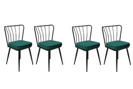 Set de scaune, Nmobb, Yıldız-951 V4, Metal, Verde/Negru