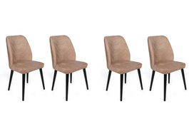 Set de scaune, Nmobb, Dallas-523 V4, Metal, Nurca / negru