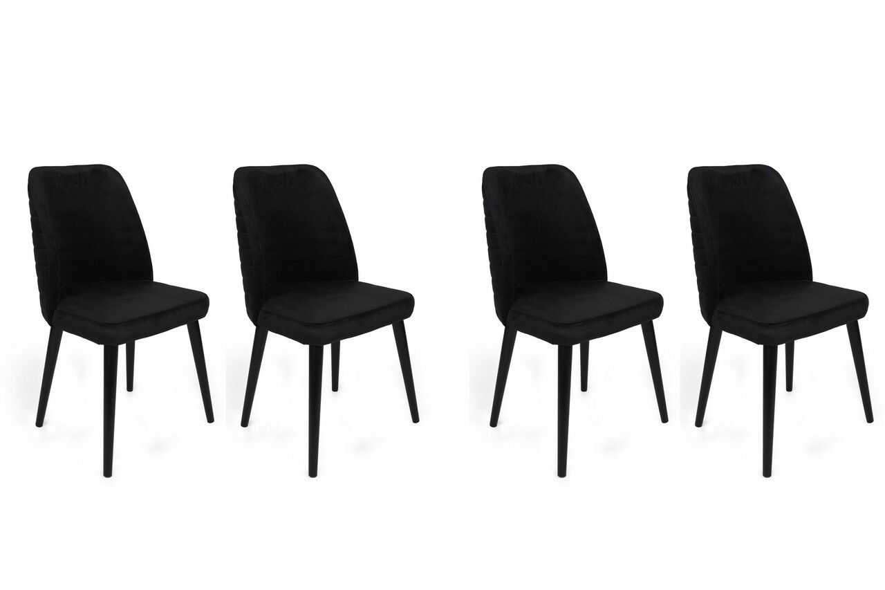 Set de scaune, Nmobb, Tutku-311 V4, Metal, Negru