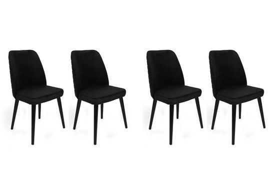 Set de scaune, Nmobb, Tutku-311 V4, Metal, Negru