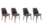 Set de scaune, Nmobb, Tutku-341 V4, Metal, Antracit / Nuc