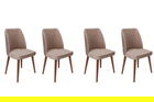 Set de scaune, Nmobb, Tutku-344 V4, Metal, Bej / Nuc
