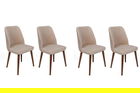 Set de scaune, Nmobb, Tutku-346 V4, Metal, Crema/Nuca
