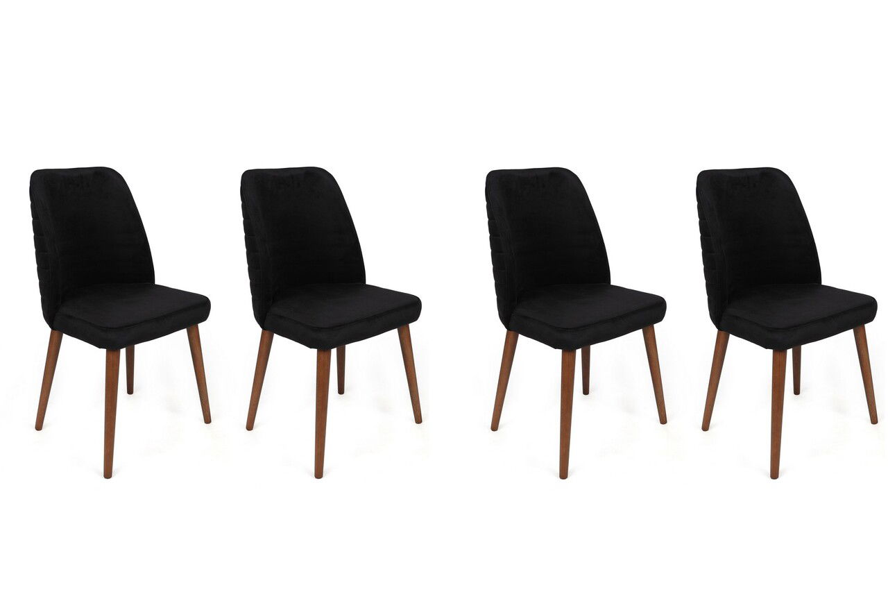 Set de scaune, Nmobb, Tutku-351 V4, Metal, Nuc negru