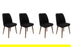 Set de scaune, Nmobb, Tutku-351 V4, Metal, Nuc negru