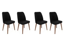 Set de scaune, Nmobb, Tutku-351 V4, Metal, Nuc negru