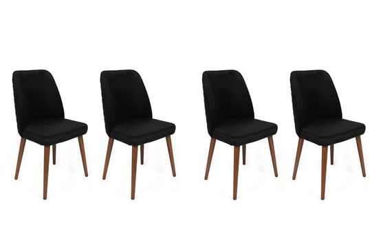 Set de scaune, Nmobb, Tutku-351 V4, Metal, Nuc negru