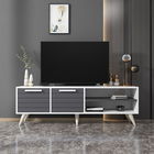 Comoda TV, Odessa, Noyan, 150x30x48 cm, PAL, Alb / Antracit