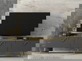 Comoda TV, Odessa, Safar, 150x30x45 cm, PAL, Antracit