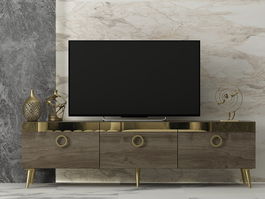Comoda TV, Odessa, Safar, 150x30x45 cm, PAL, Maro