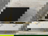 Comoda TV, Odessa, Safar, 150x30x45 cm, PAL, Alb