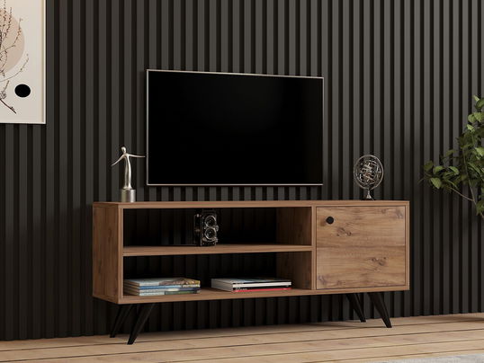 Comoda TV, Puqa Design, Jena, 120x50x29 cm, PAL, Maro