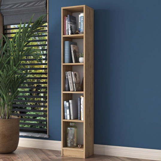 Corp biblioteca, Rani, HC114, 30x170x25 cm, PAL, Maro