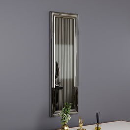 Oglinda decorativa, Siam, Boss, 30x90x3 cm, MDF , Argintiu