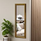 Oglinda decorativa, Siam, Smooth, 40x105x3 cm, MDF , Auriu