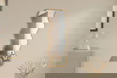Oglinda decorativa, Siam, Safi, 40x120x2.2 cm, MDF , Alb / Natural