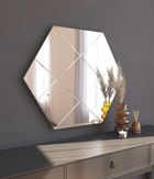 Oglinda decorativa, Siam, Assa, 70x60x2.2 cm, MDF , Alb