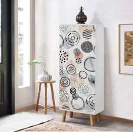 Pantofar, Vella, Vegas, 50x135x38 cm, PAL, Alb