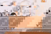 Consola, Wolina, Jüt, 180x81x41 cm, PAL, Stejar