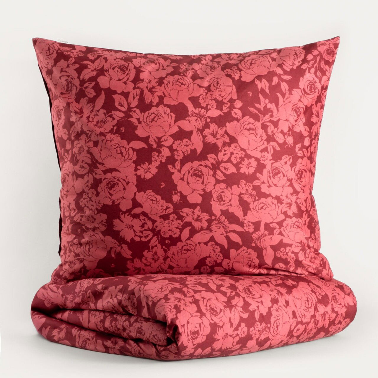 Lenjerie de pat pentru o persoana, Margot, Homla, 2 piese, 140x200 cm, poliester, burgundy