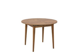 Masa de sufragerie extensibila, Vella, Vina, 100x75x100 cm, PAL, Maro