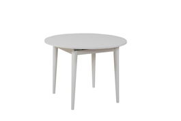 Masa de sufragerie extensibila, Vella, Vina 139, 100x75x100 cm, PAL, Alb