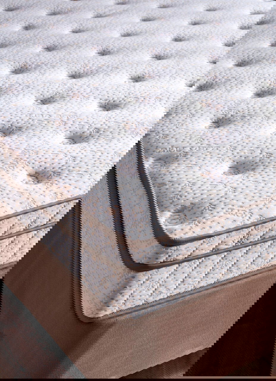 Saltea single, Base & Headboard, Niron, Helen, 90x38x190 cm, Cadru: OȚEL, Maro deschis