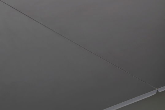 Masa de sufragerie extensibila, Nmobb, Sigma, MDF , Antracit/Alb