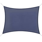 Outsunny Cort de umbra rectangular 6 x 4 m polietilena cu densitate mare Protectie UV Cu geanta de depozitare - Culoare albastru | Aosom Romania