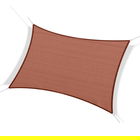 Outsunny Parasol pentru Protecție UV, Copertină Dreptunghiulară HDPE Gri 4 x 4 x 4 m | Aosom Romania