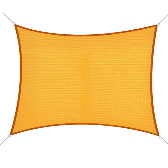 Outsunny Voal de umbrire Panza Solara rectangulara 6L x 4l m HDPE Galben | Aosom Romania