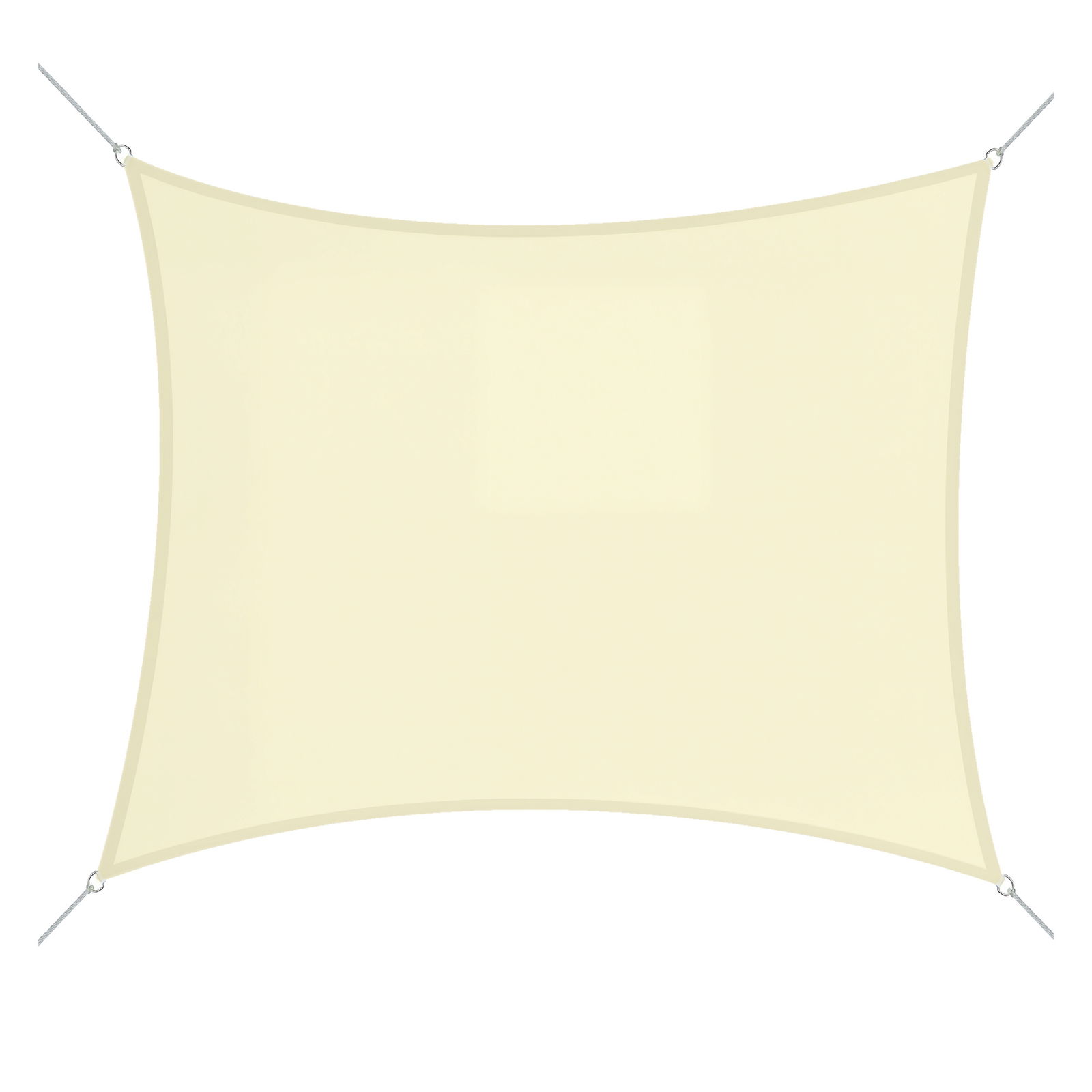 Outsunny Voal de umbra pătrat 3x3m material pentru exterior protecție anti-UV, pentru grădină terasă exterior patio piscină balcon, crem | Aosom Romania