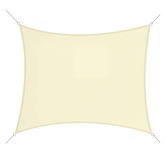 Outsunny Voal de umbra pătrat 3x3m material pentru exterior protecție anti-UV, pentru grădină terasă exterior patio piscină balcon, crem | Aosom Romania
