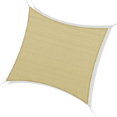 Outsunny Voile de umbrire elegantă 3 x 3 m - Culoare nisip, pentru grădină | Aosom Romania