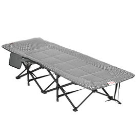 Outsunny Şezlong pliant de plajă cu buzunar lateral, suport pentru pahar și sac de transport, 68 x 190 x 48 cm, negru | Aosom Romania