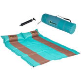 Outsunny Saltea de camping pentru 2 persoane autogonflabilă cu pernă și geantă de transport - Ultra ușoară pentru camping, drumeții | Aosom Romania